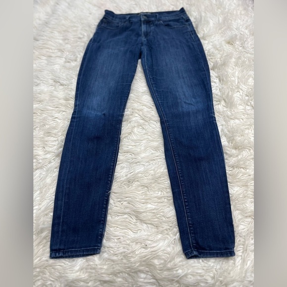 Express Women’s Dark Blue Denim Legging Mid Rise Jeans - Picture 3 of 6